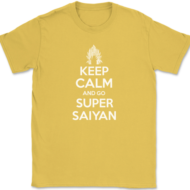 Keep Calm and Go Super Saiyan T-Shirt Mens Tee - Image 14