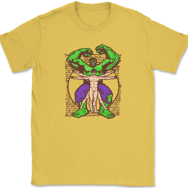 Vitruvian Hulk T-Shirt Mens Tee - Image 14