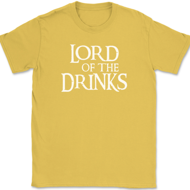 Lord Of The Drinks T-Shirt Mens Tee - Image 14