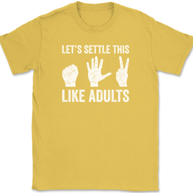 Let's Settle This Like Adults T-Shirt Mens Tee - Image 14