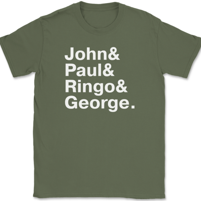 The Beatles Names T-Shirt Mens Tee - Image 15