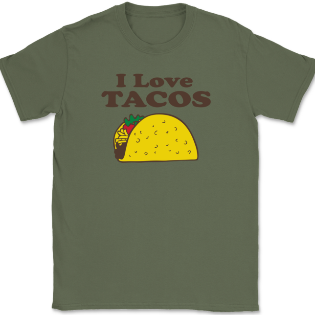 I Love Tacos T-Shirt Mens Tee - Image 15