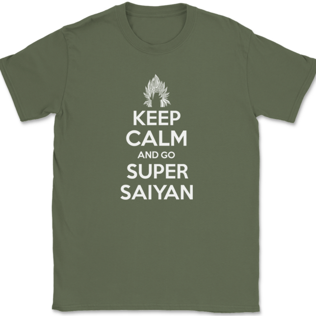 Keep Calm and Go Super Saiyan T-Shirt Mens Tee - Image 15