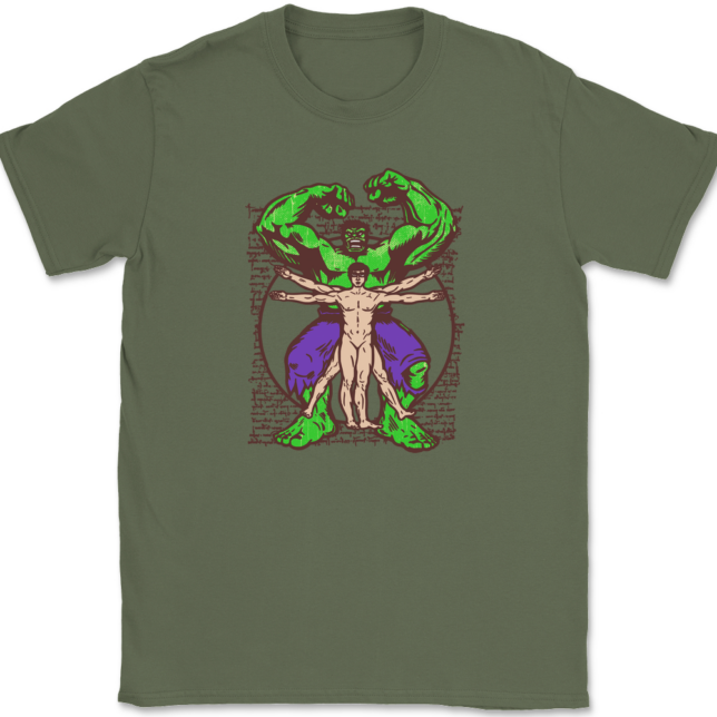 Vitruvian Hulk T-Shirt Mens Tee - Image 15