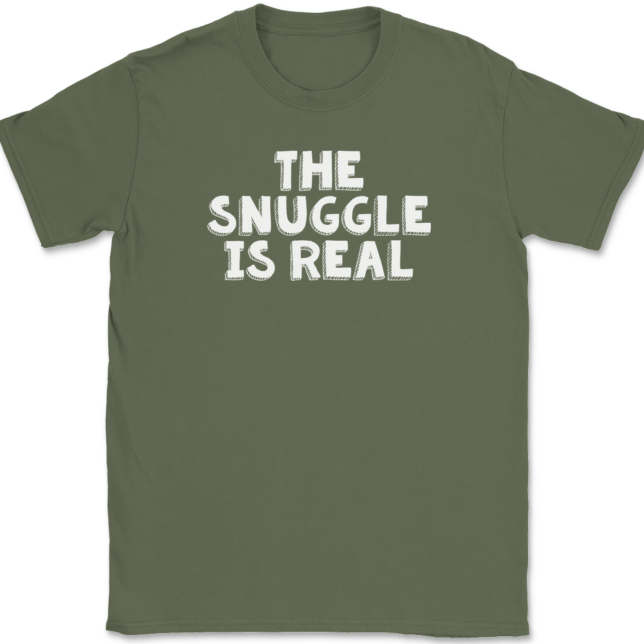 The Snuggle Is Real T-Shirt Mens Tee - Image 15