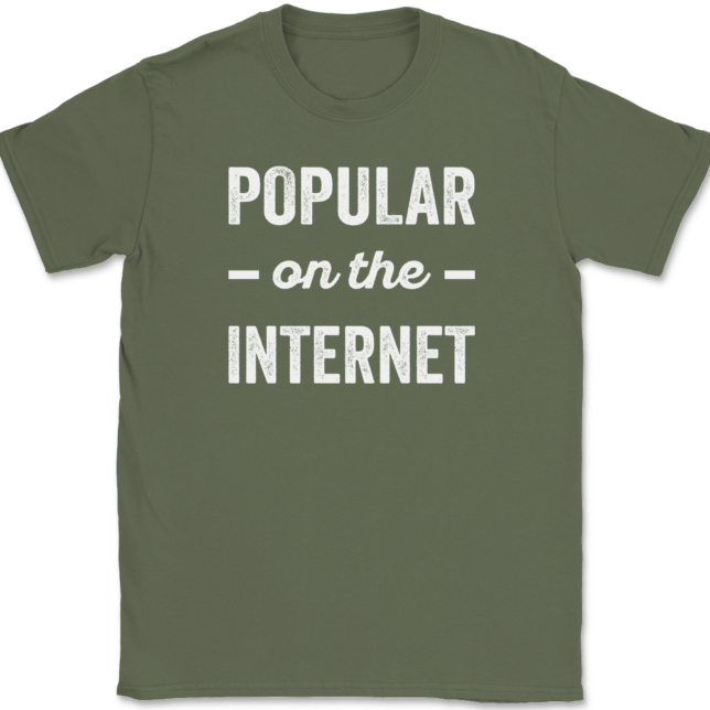 Popular On The Internet T-Shirt Mens Tee - Image 15