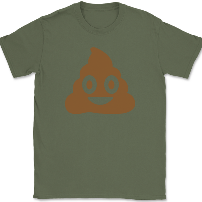 Poop Emoji T-Shirt Mens Tee - Image 15