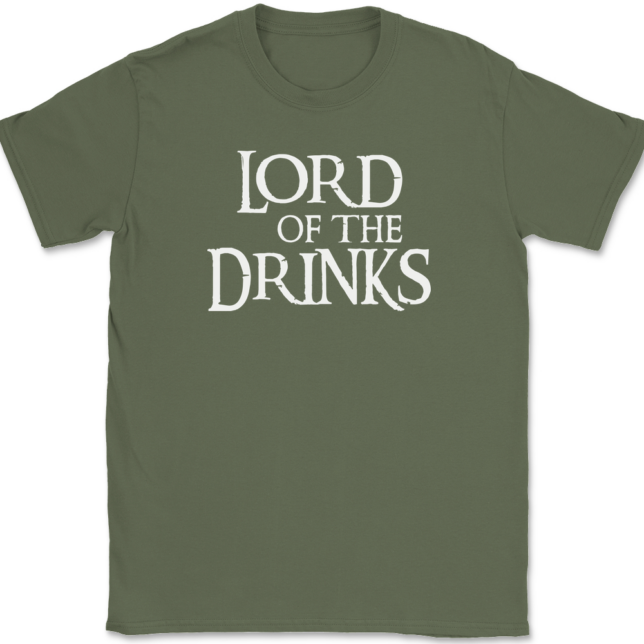 Lord Of The Drinks T-Shirt Mens Tee - Image 15