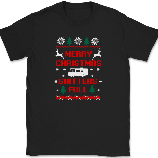 Merry Christmas Shitters Full T-Shirt Mens Tee