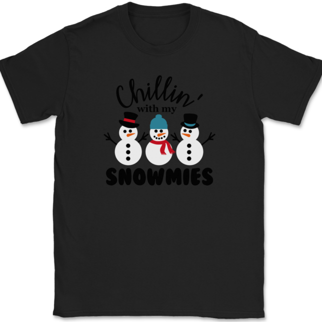 Chillin With My Snowmies T-Shirt Mens Tee