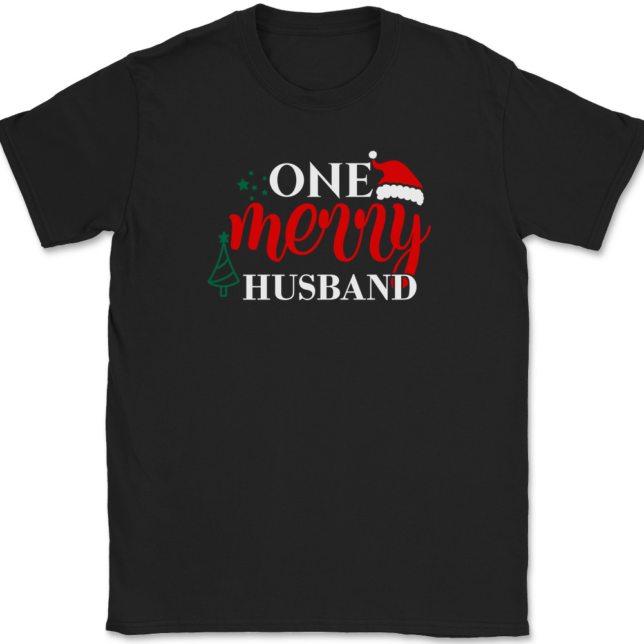 One Merry Husband T-Shirt Mens Tee