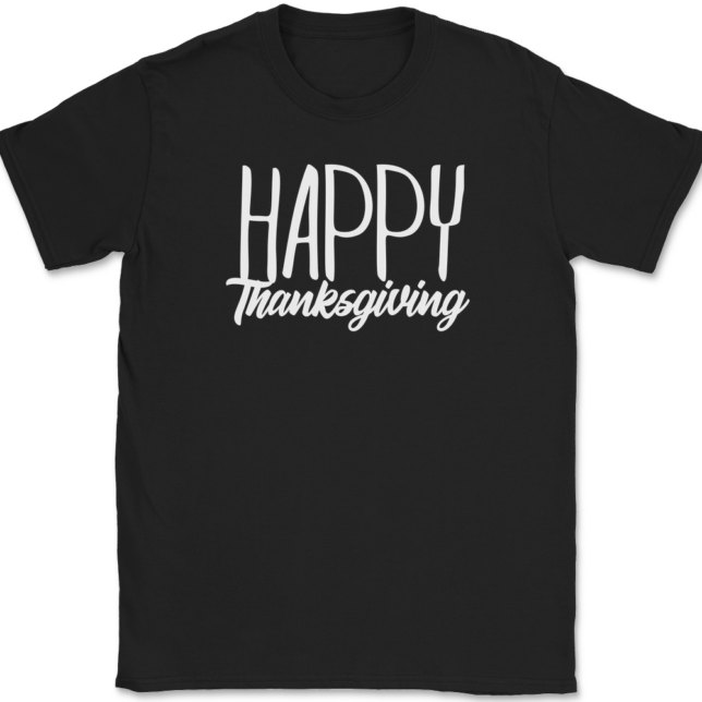 Happy Thankgiving T-Shirt Mens Tee