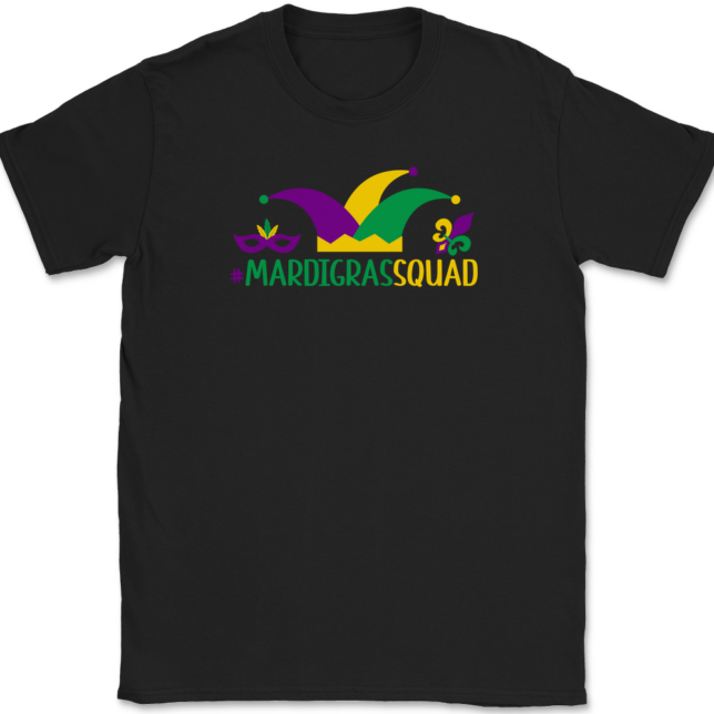 Mardi Gras Squad T-Shirt Mens Tee