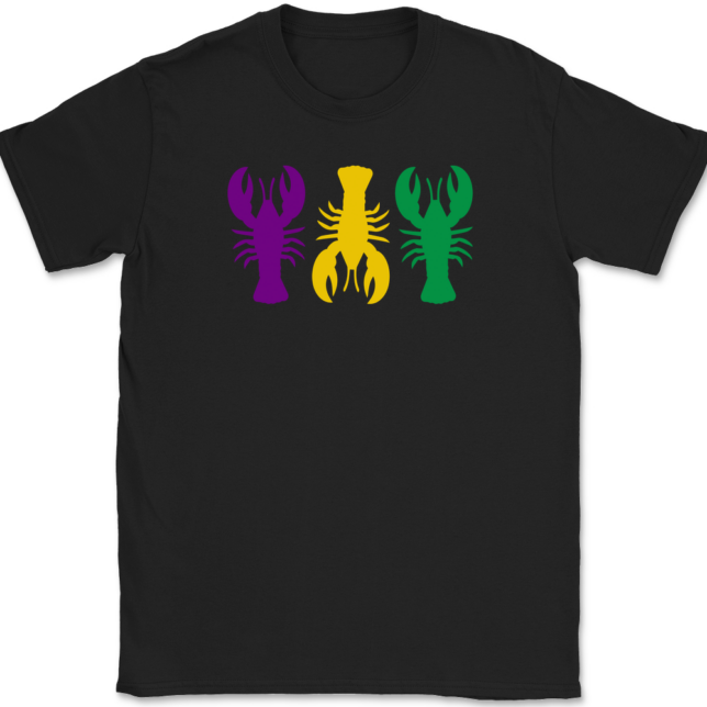 Mardi Gras Crawfish T-Shirt Mens Tee