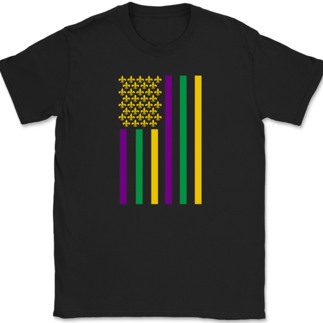 American Mardi Gras T-Shirt Mens Tee