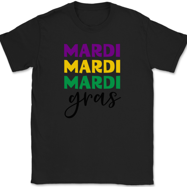 Mardi Gras Bold T-Shirt Mens Tee