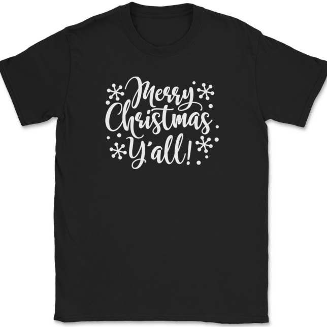 Merry Christmas Yall T-Shirt Mens Tee