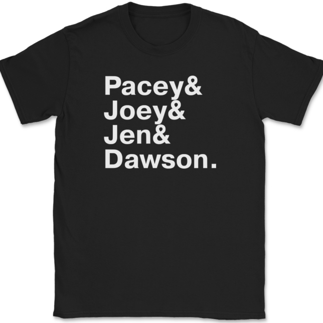 Dawson's Creek Names T-Shirt Mens Tee