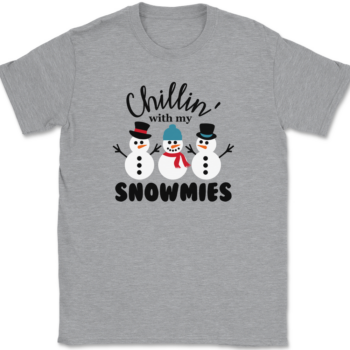 Chillin With My Snowmies T-Shirt Mens Tee