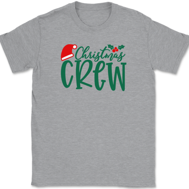 Christmas Crew T-Shirt Mens Tee - Image 2