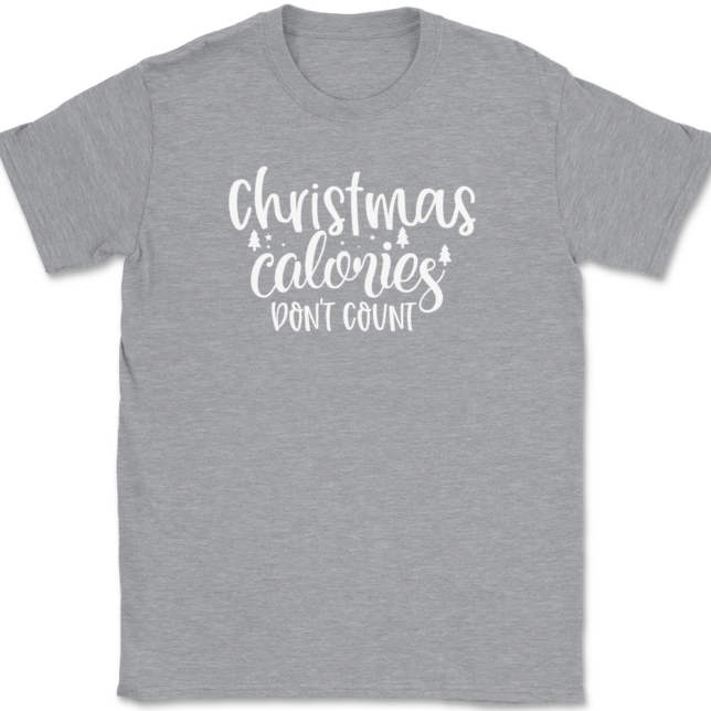 Christmas Calories Don't Count T-Shirt Mens Tee - Image 2