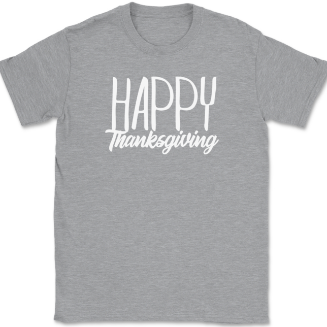 Happy Thankgiving T-Shirt Mens Tee - Image 2