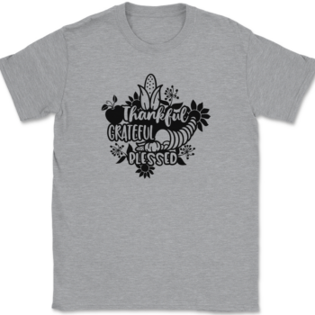 Thankful Grateful Blessed T-Shirt Mens Tee