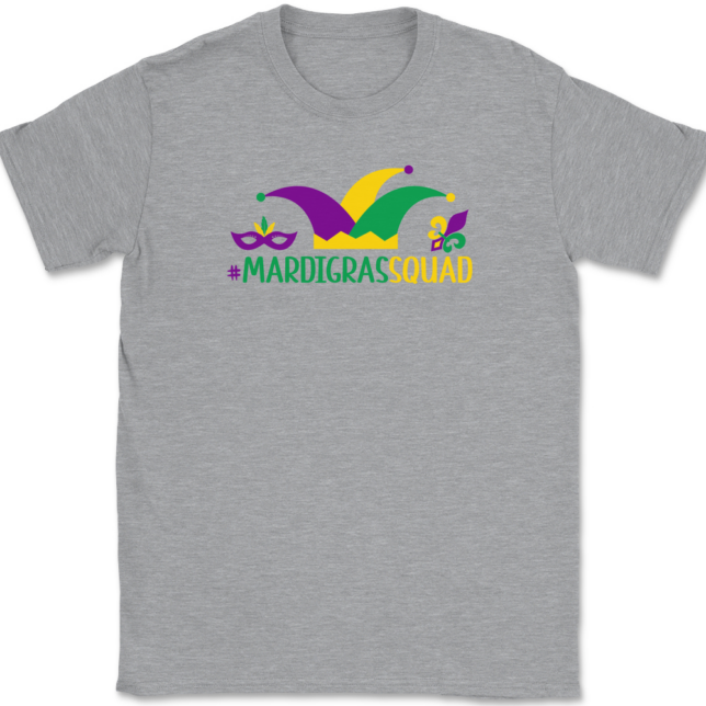 Mardi Gras Squad T-Shirt Mens Tee - Image 2