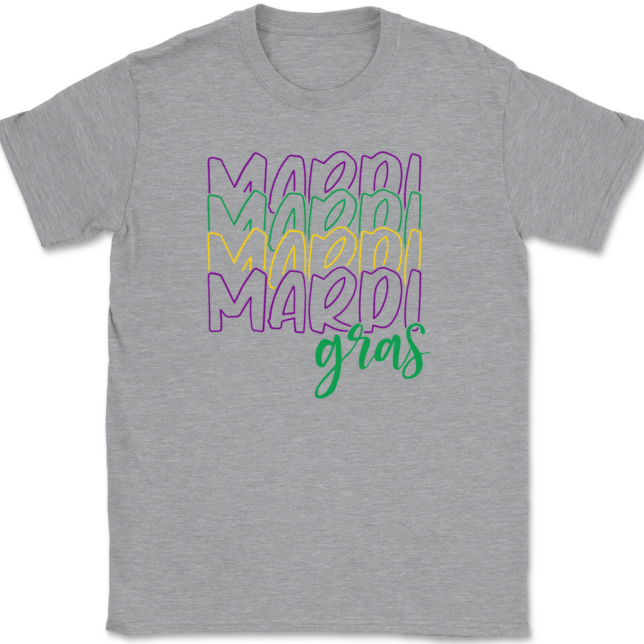 Mardi Mardi Mardi Mardi Gras T-Shirt Mens Tee - Image 2