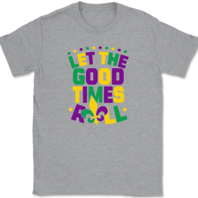 Let The Good Times Roll Mardi Gras T-Shirt Mens Tee - Image 2