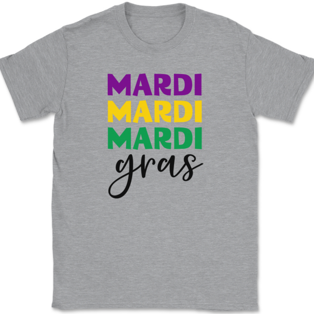 Mardi Gras Bold T-Shirt Mens Tee - Image 2