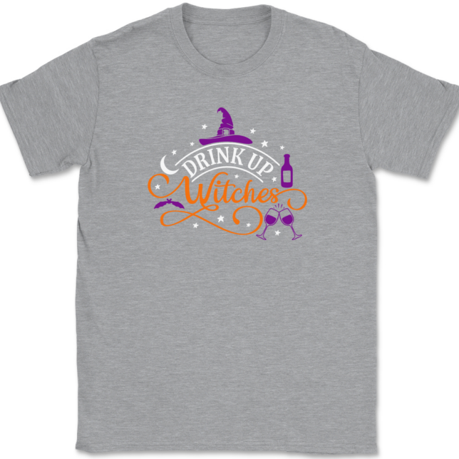 Drunk Up Witches T-Shirt Mens Tee - Image 2