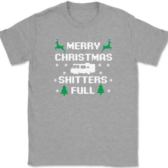 Merry Christmas Shitters Full T-Shirt Mens Tee - Image 2