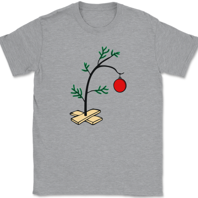 Charlie Brown Christmas Tree T-Shirt Mens Tee - Image 2