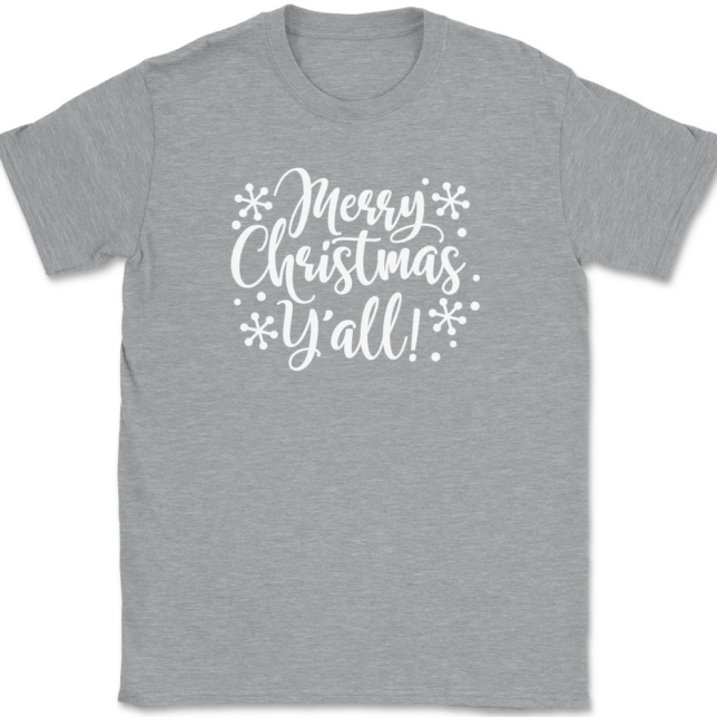 Merry Christmas Yall T-Shirt Mens Tee - Image 2