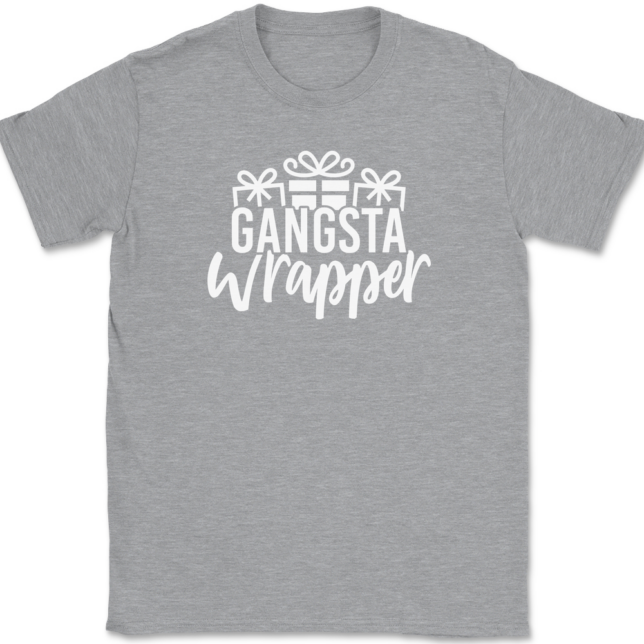 Gangsta Wrapper T-Shirt Mens Tee - Image 2