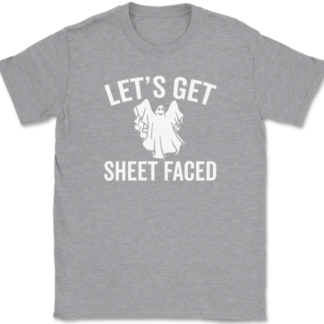 Let's Get Sheet Faced T-Shirt Mens Tee - Image 2