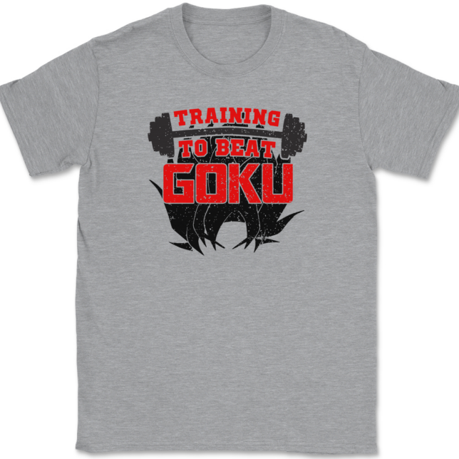 Training To Beat Goku T-Shirt Mens Tee - Image 2