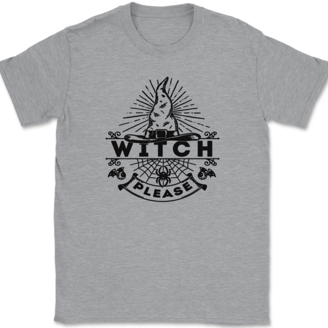 Witch Please T-Shirt Mens Tee - Image 2