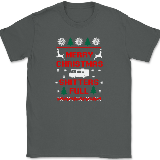 Merry Christmas Shitters Full T-Shirt Mens Tee - Image 3