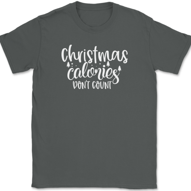 Christmas Calories Don't Count T-Shirt Mens Tee - Image 3