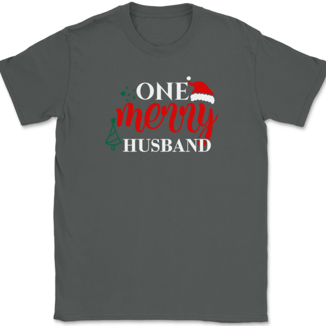 One Merry Husband T-Shirt Mens Tee - Image 3