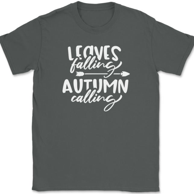 Leaves Falling Autumn Calling T-Shirt Mens Tee - Image 3