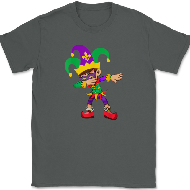 Dabbing Mardi Gras T-Shirt Mens Tee - Image 3