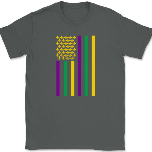 American Mardi Gras T-Shirt Mens Tee - Image 3