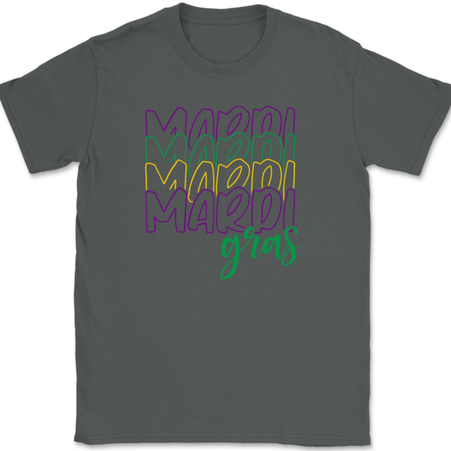 Mardi Mardi Mardi Mardi Gras T-Shirt Mens Tee - Image 3