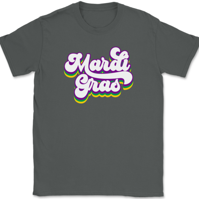 Mardi Gras Retro T-Shirt Mens Tee - Image 3