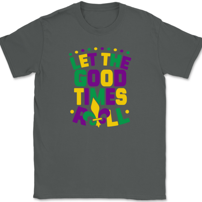 Let The Good Times Roll Mardi Gras T-Shirt Mens Tee - Image 3