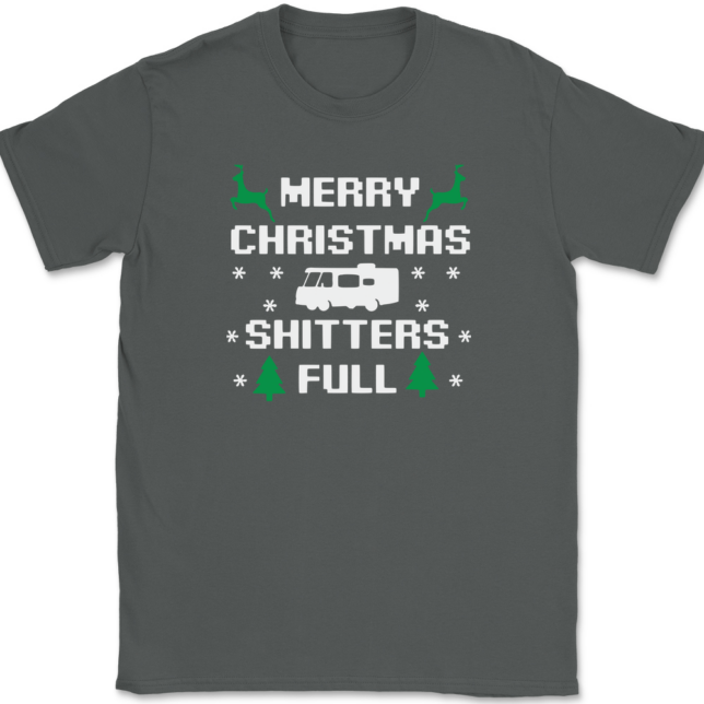 Merry Christmas Shitters Full T-Shirt Mens Tee - Image 3