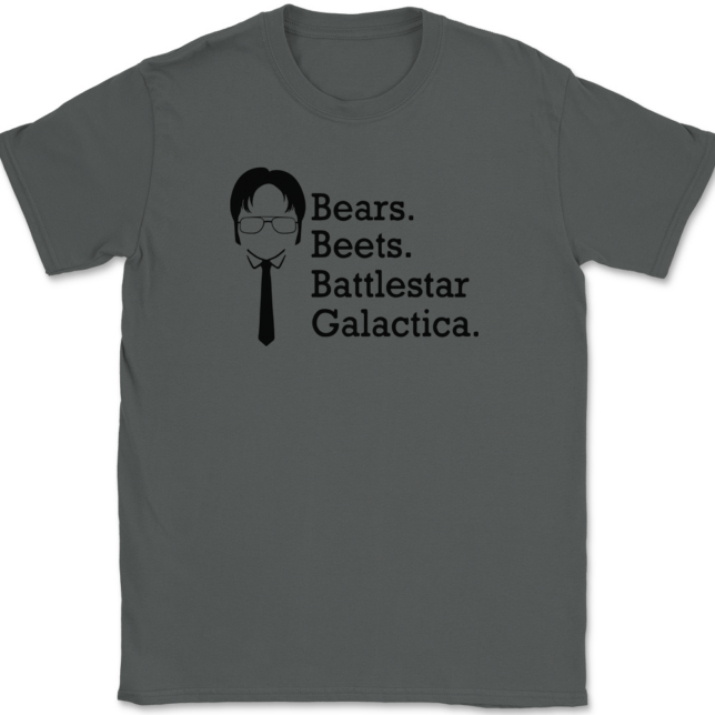 Bears Beets Battlestar Galactica T-Shirt Mens Tee - Image 3